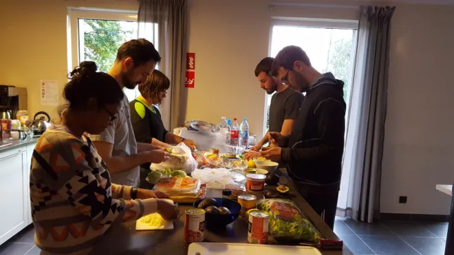 Cooking together
