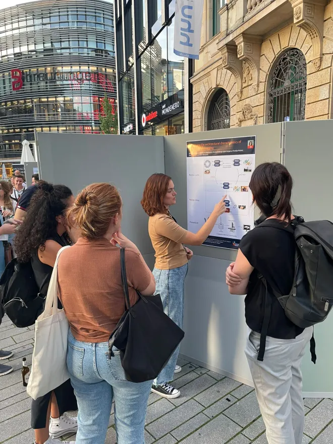 Julia explaining the reaction mechanism