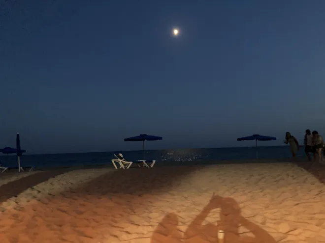 the beach @ night