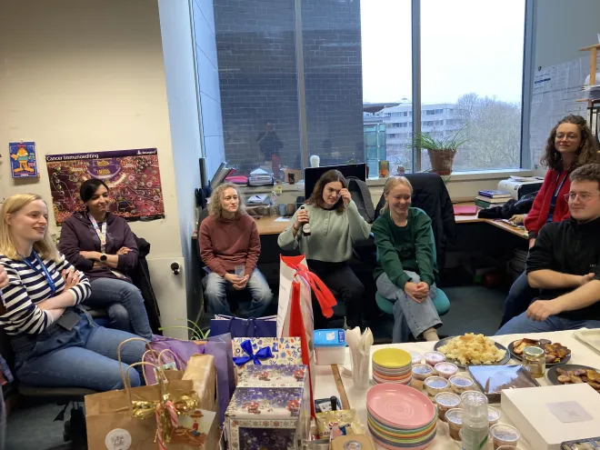 Waiting for the gift exchange