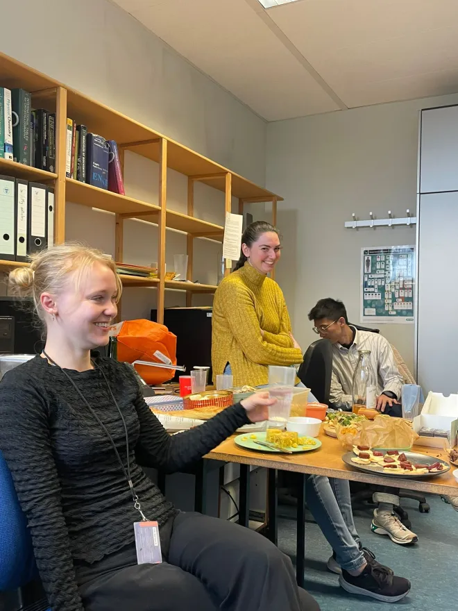 Siska and Johanna enjoying