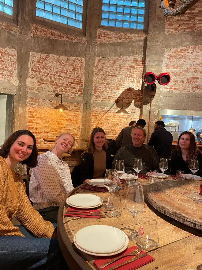 The Redox lab connects with friends at Brasserie Surréaliste
